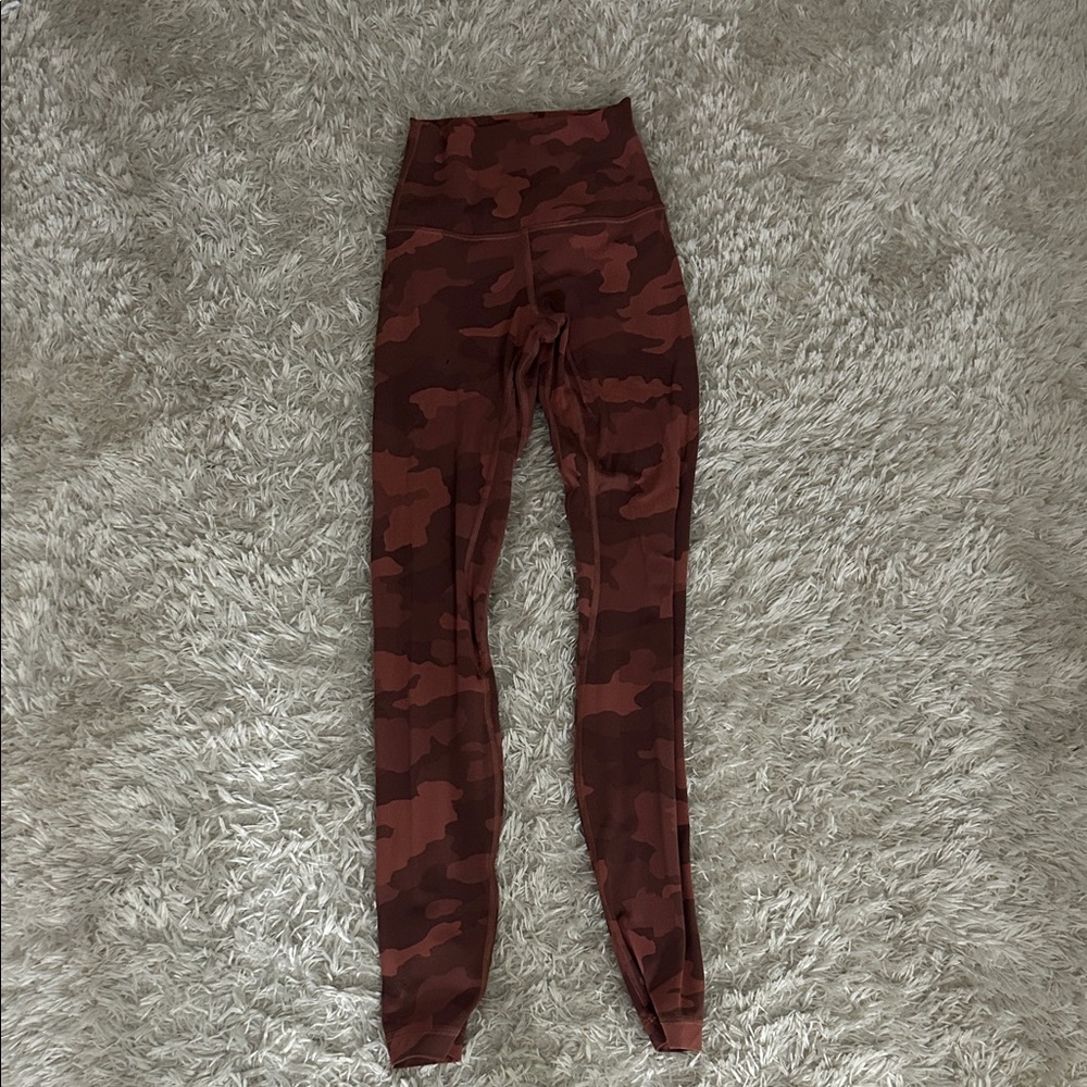 lululemon athletica Pink Camo Leggings